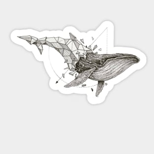 the blue whale Sticker